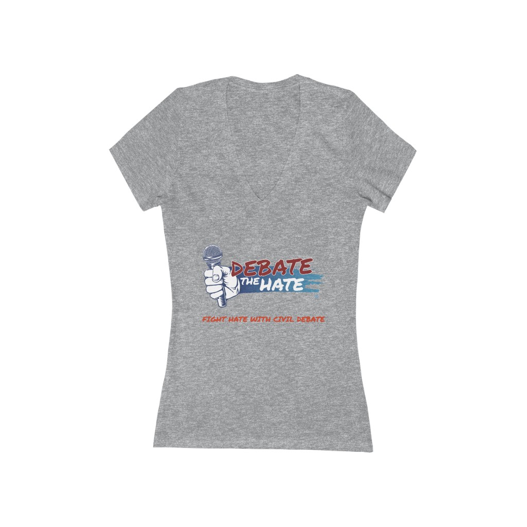 DTH Women's Short Sleeve Deep V-Neck Tee - Image 4