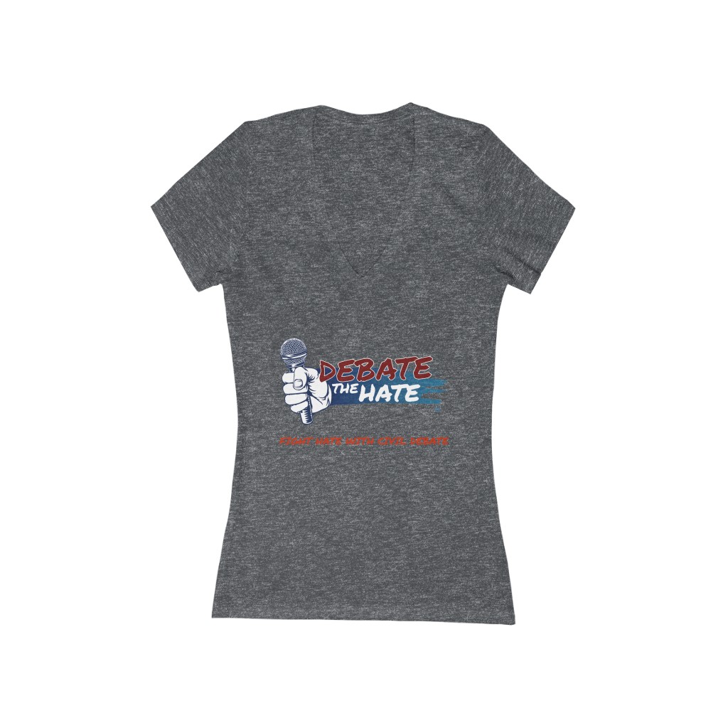 DTH Women's Short Sleeve Deep V-Neck Tee - Image 5