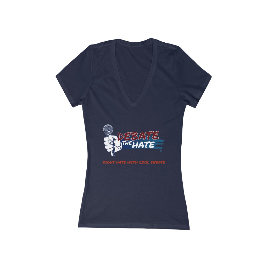 DTH Women's Short Sleeve Deep V-Neck Tee - Image 6