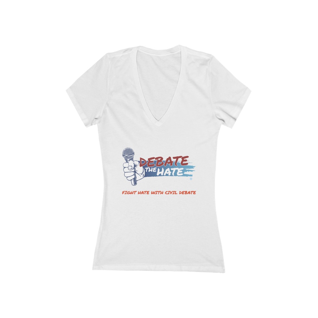 DTH Women's Short Sleeve Deep V-Neck Tee - Image 2