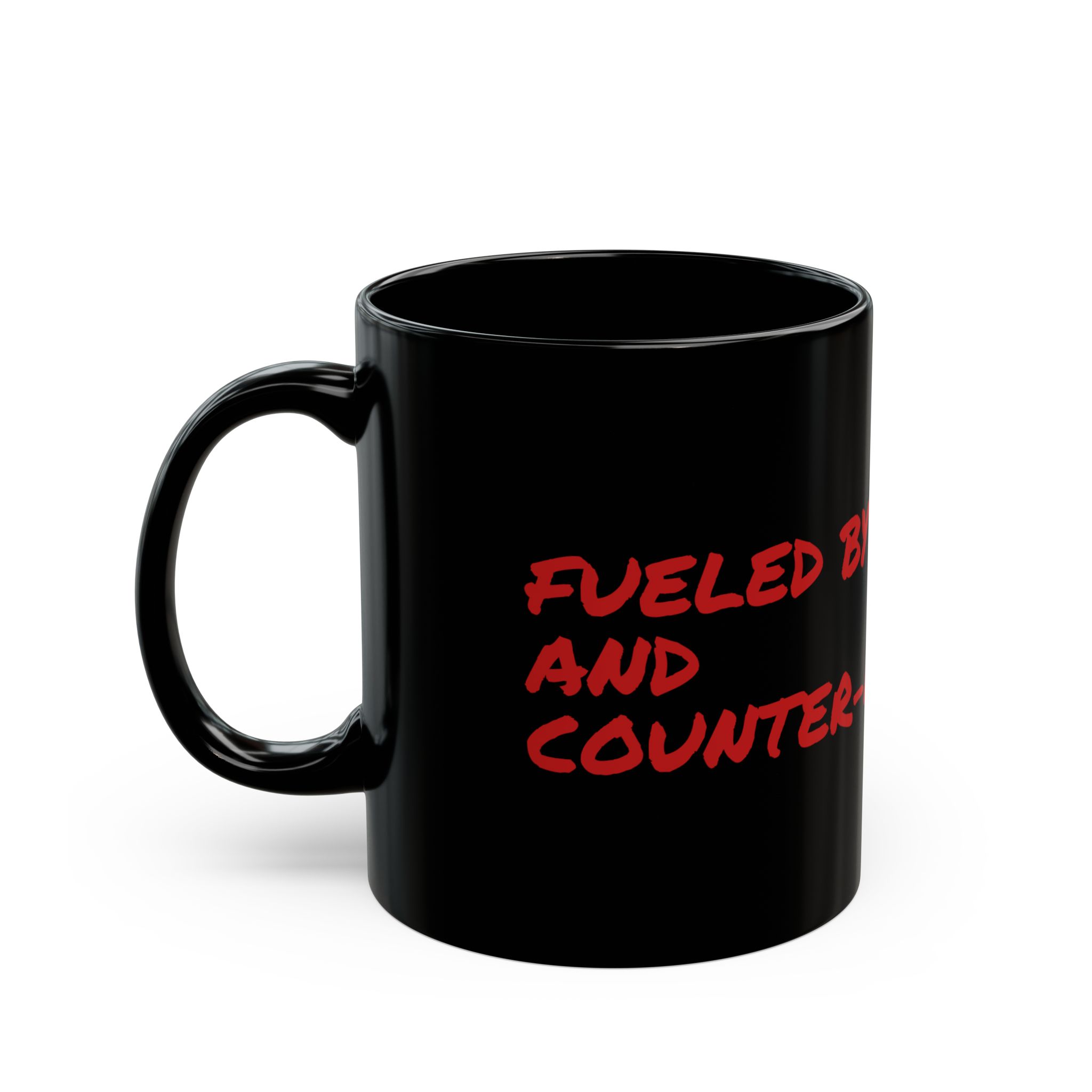 Black Mug — "Fueled by Caffeine" - Image 3