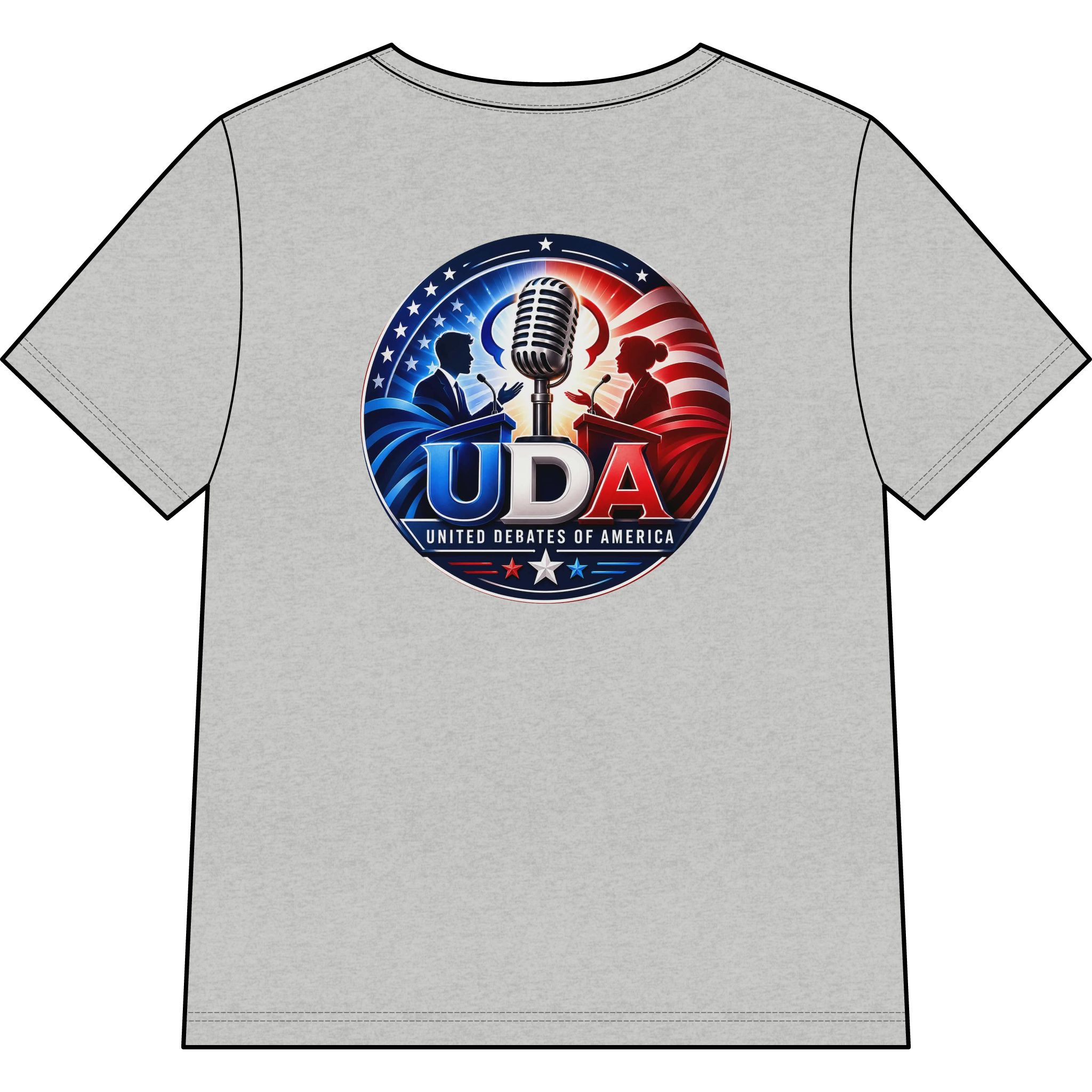 Women's V-Neck Tee — "Warning: May Start Debating" - Image 14