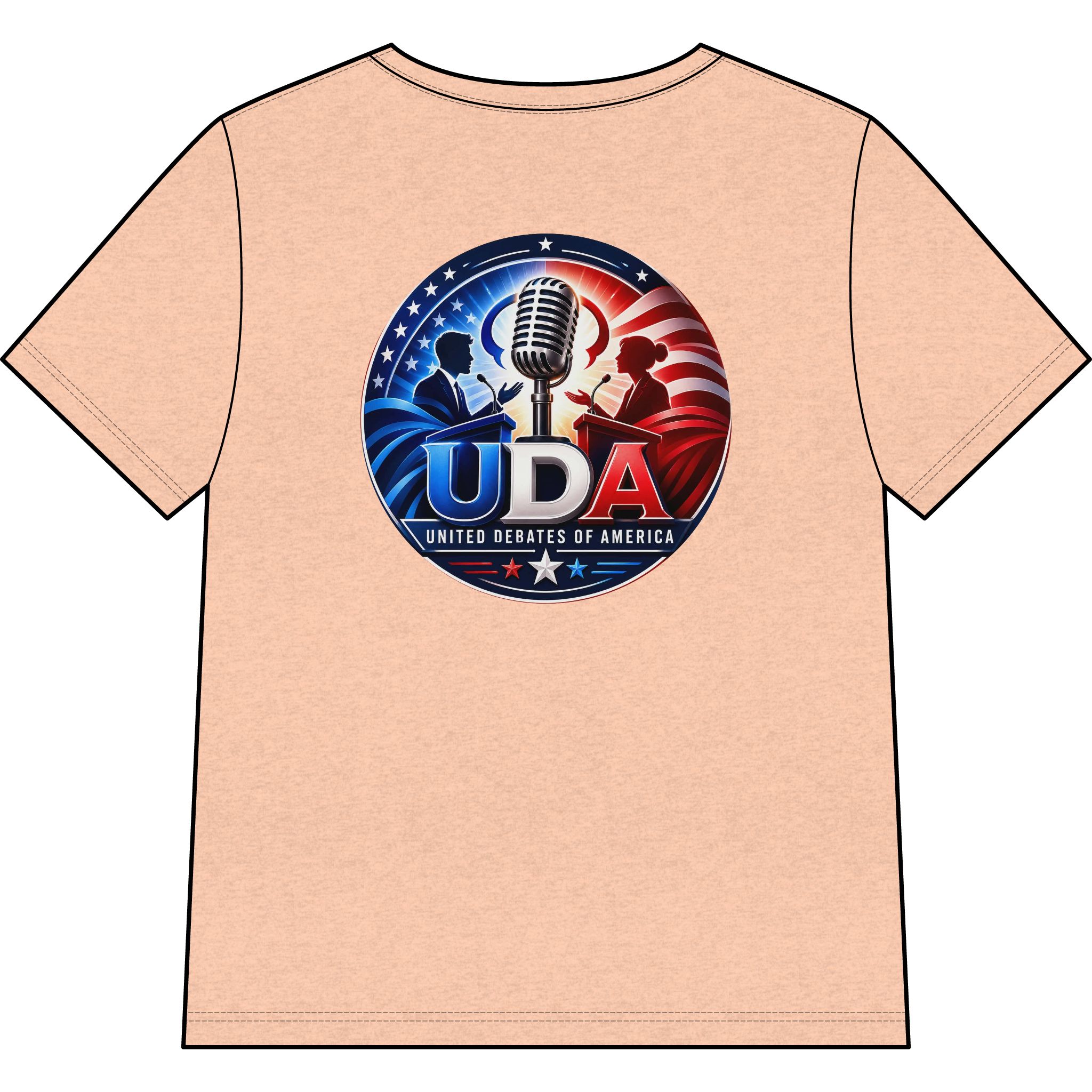 Women's V-Neck Tee — "Warning: May Start Debating" - Image 8