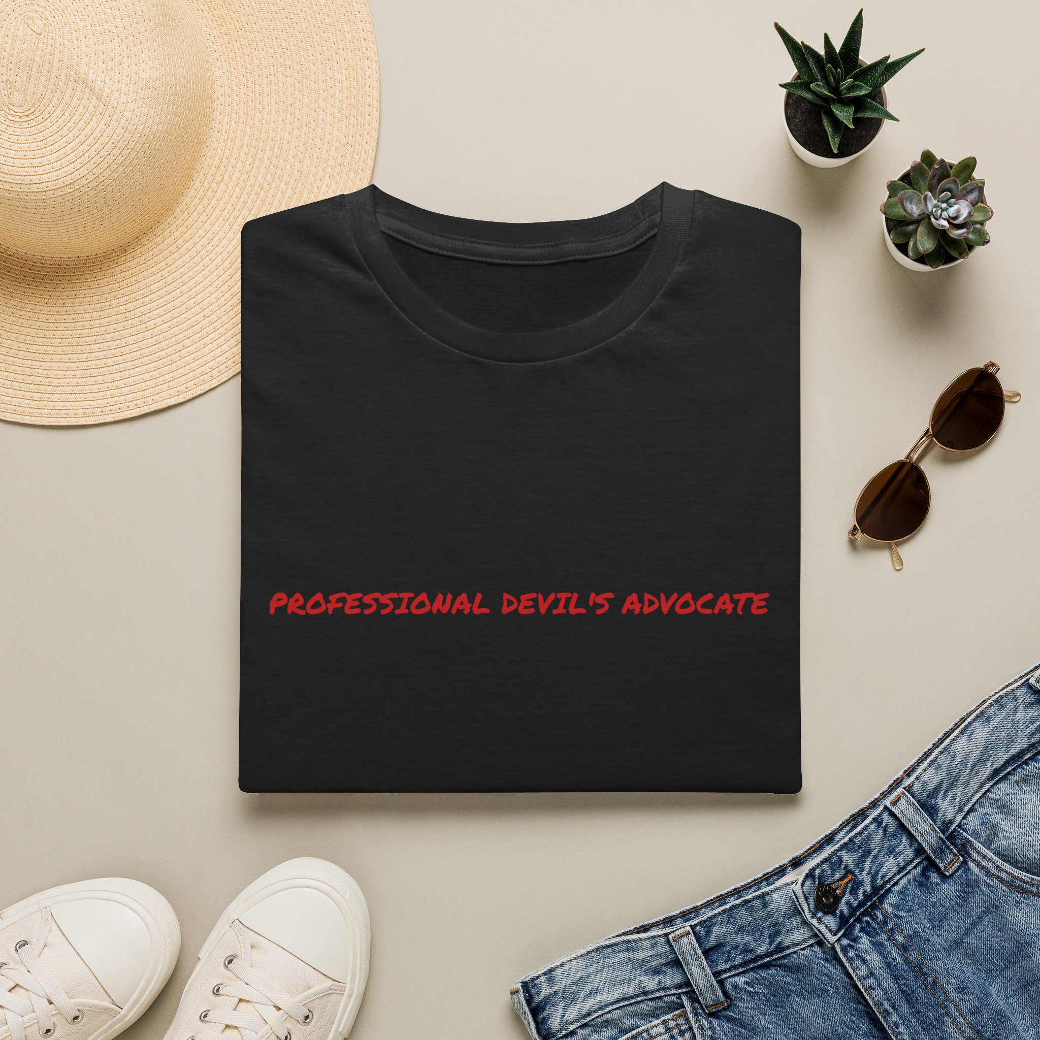 Thin Cotton T-Shirt - "Professional Devil's Advocate" - Image 5