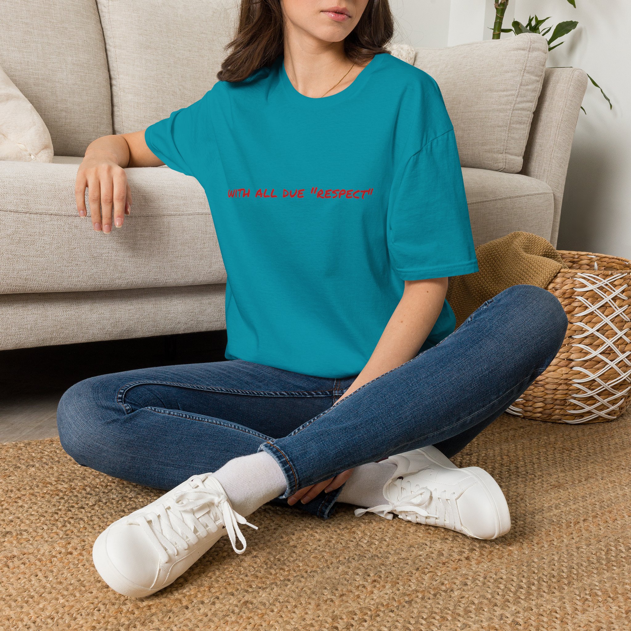 Thin Cotton T-Shirt — "With All Due 'Respect'" - Image 26