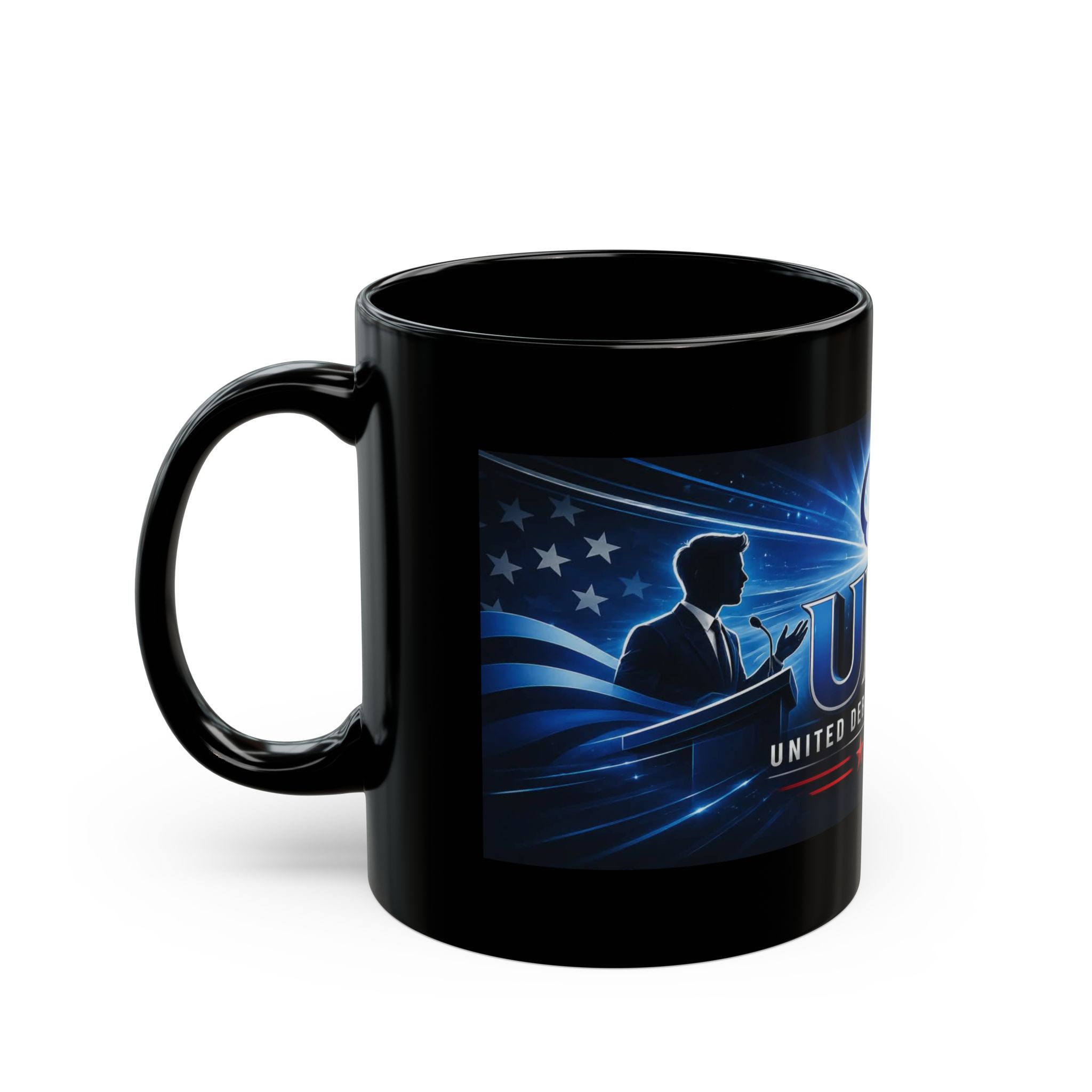 UDA Logo Black Mug - Image 3