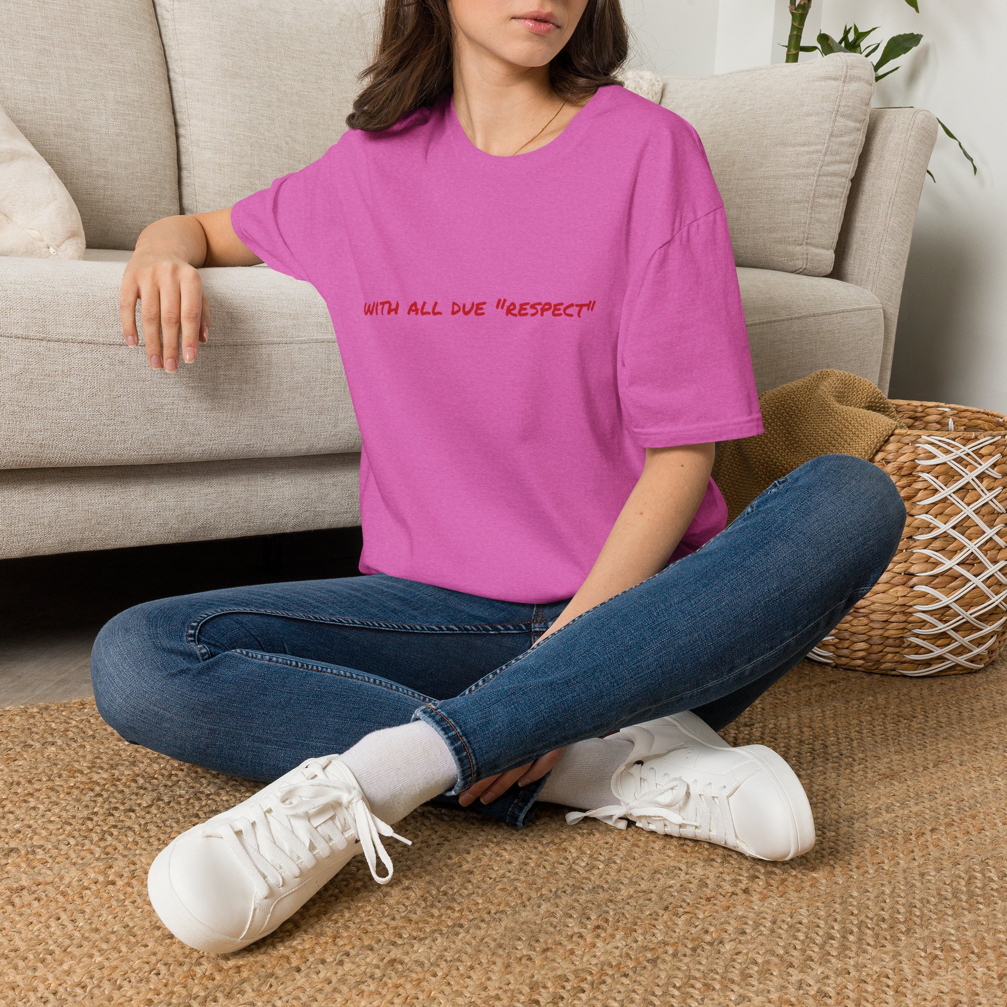 Thin Cotton T-Shirt — "With All Due 'Respect'" - Image 54