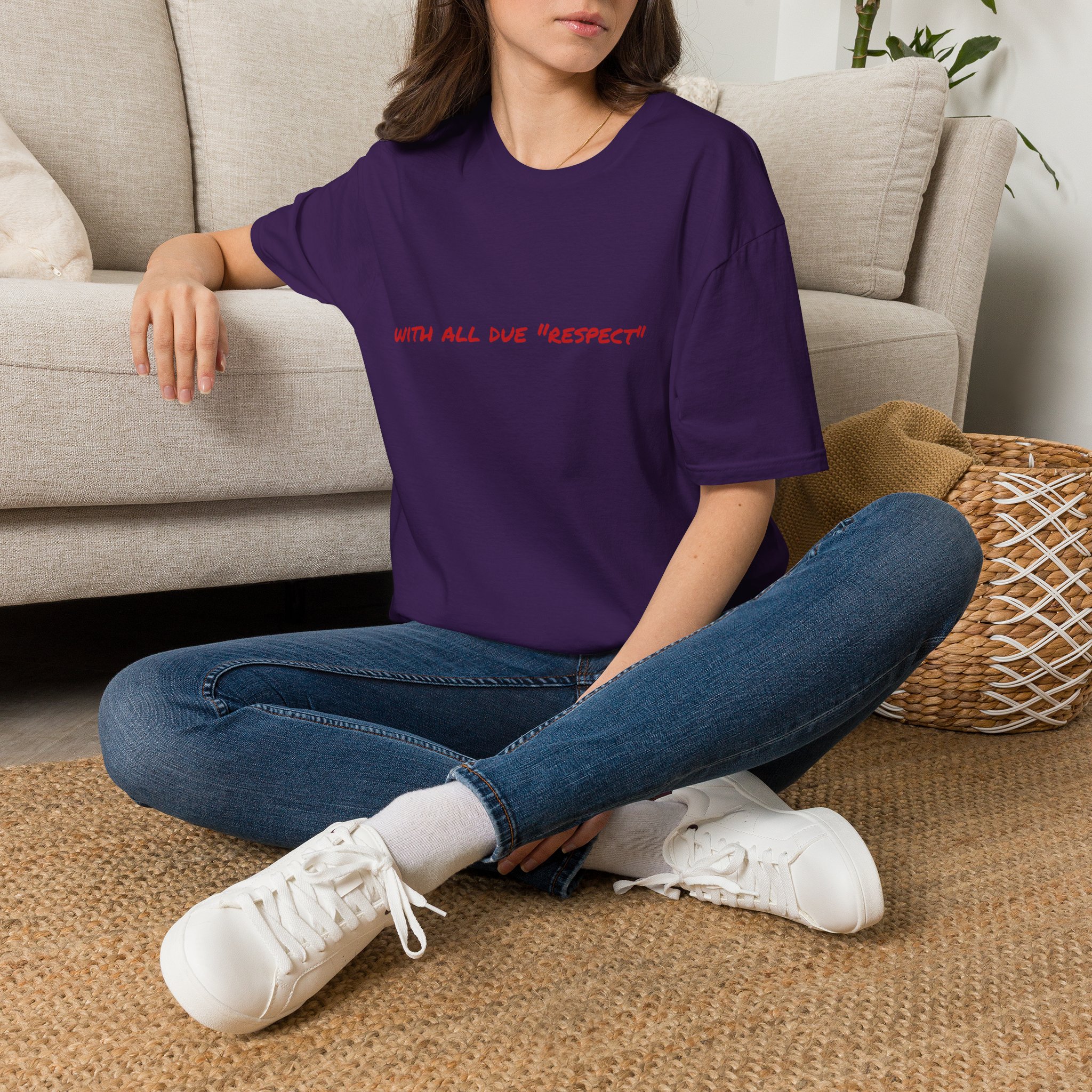Thin Cotton T-Shirt — "With All Due 'Respect'" - Image 46