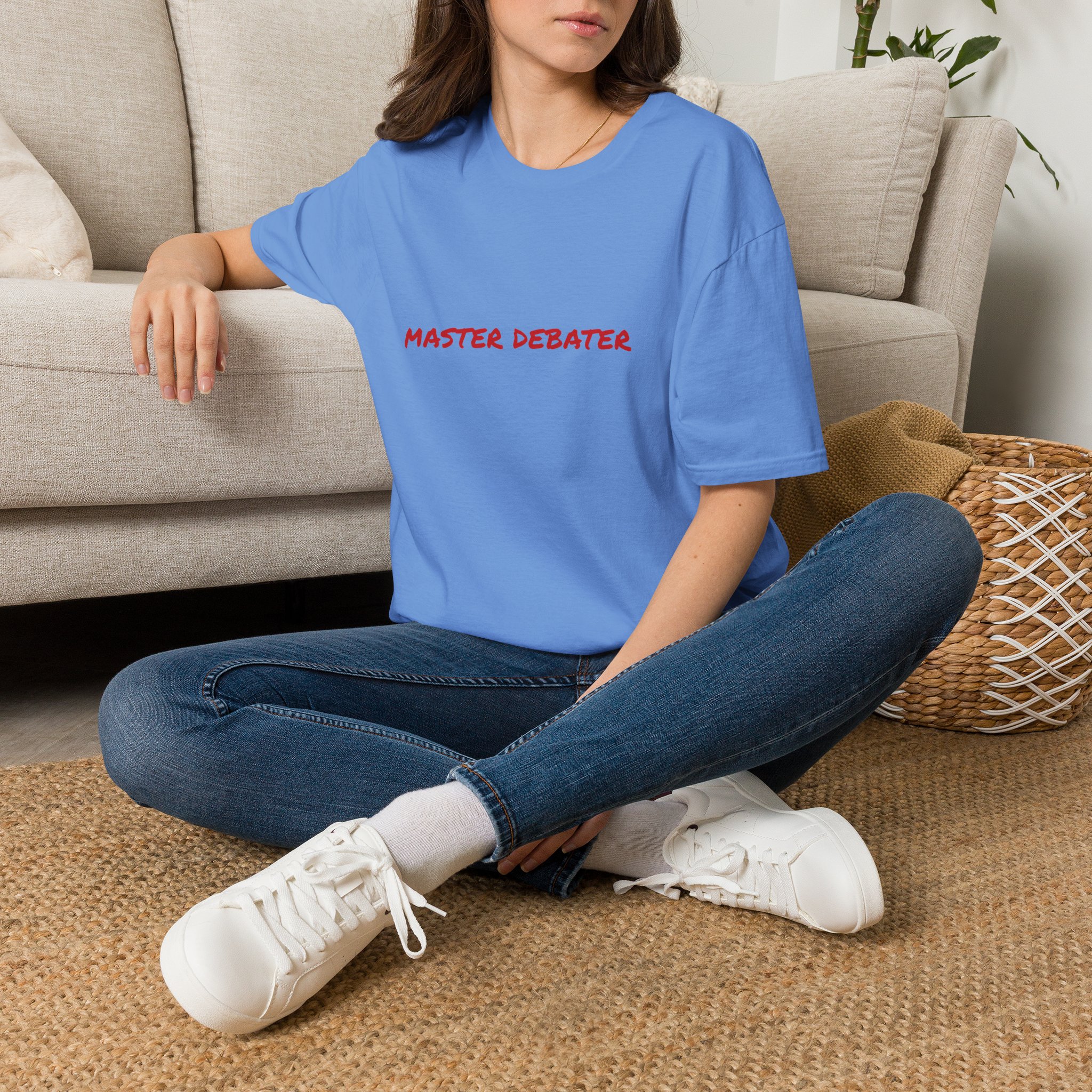 Thin Cotton T-Shirt - "Master Debater" - Image 30