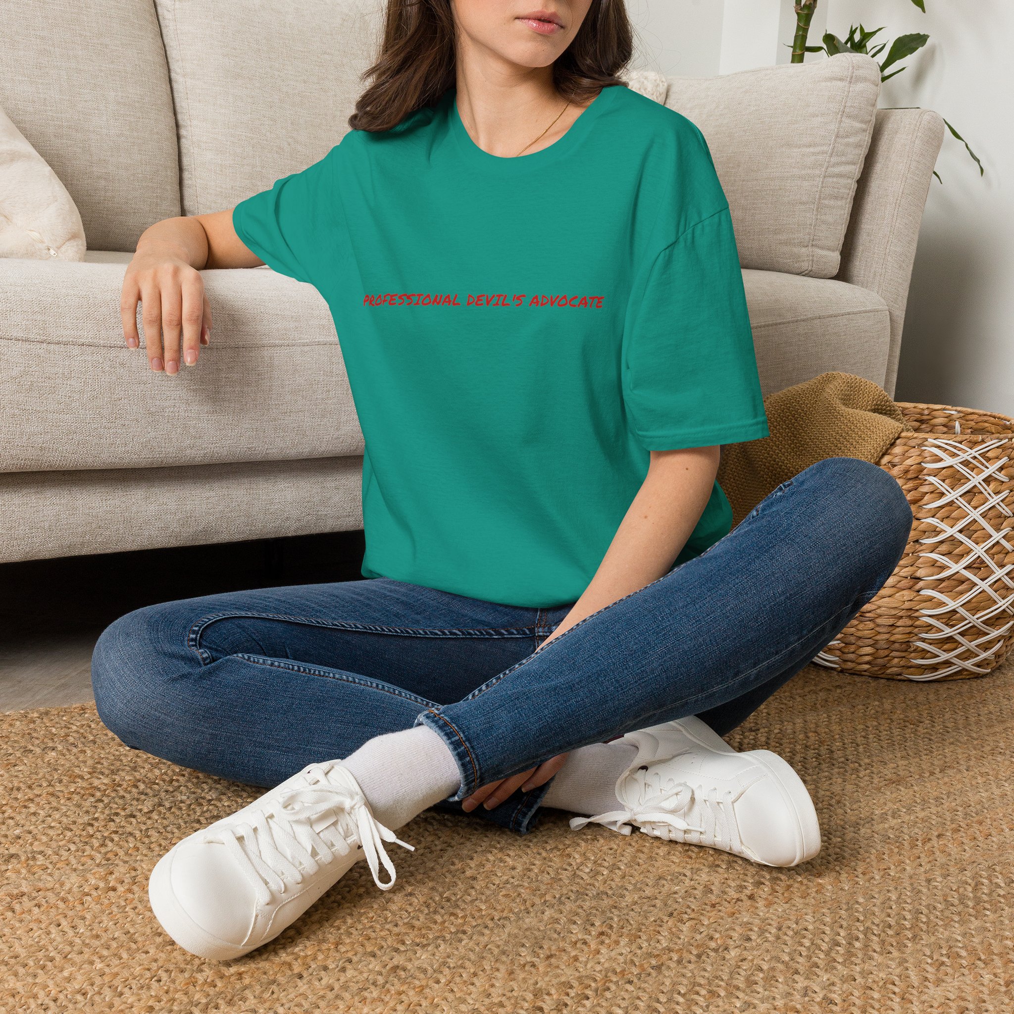 Thin Cotton T-Shirt - "Professional Devil's Advocate" - Image 18