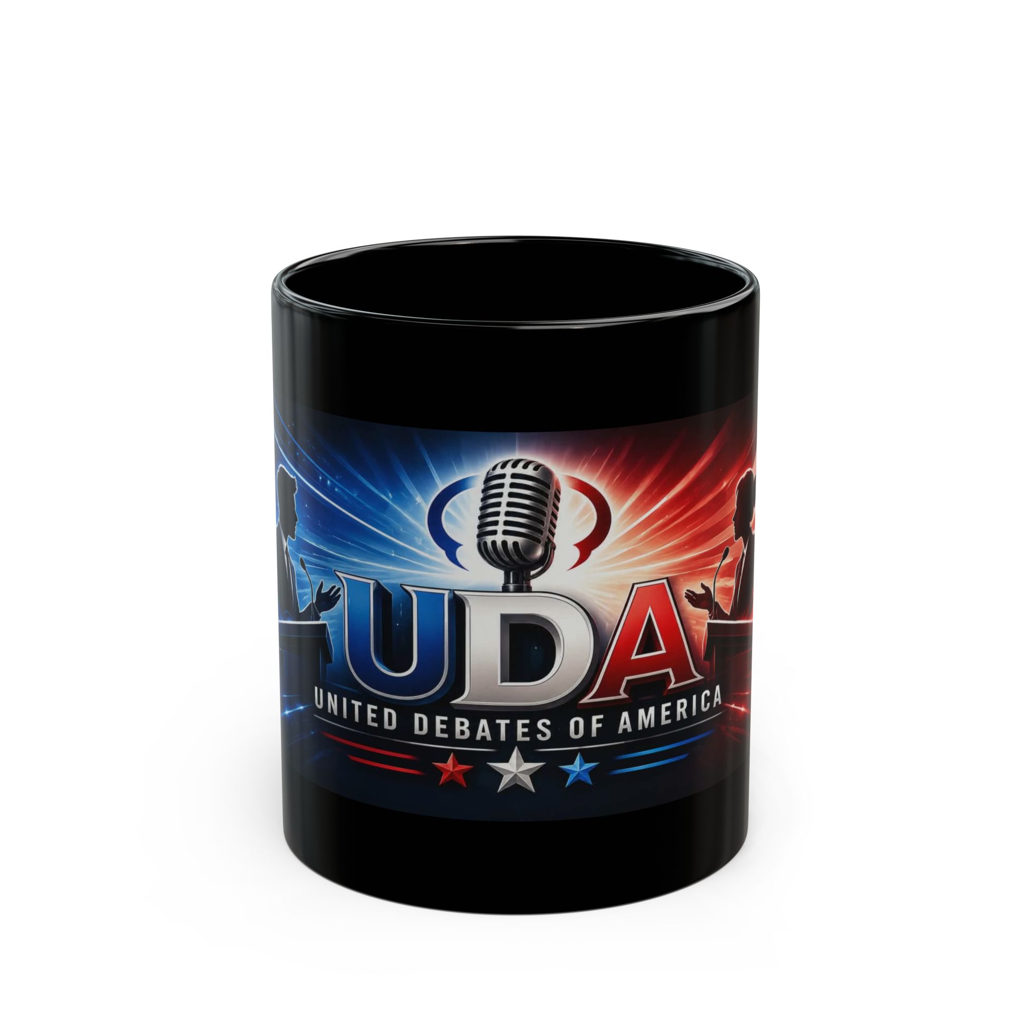 UDA Logo Black Mug