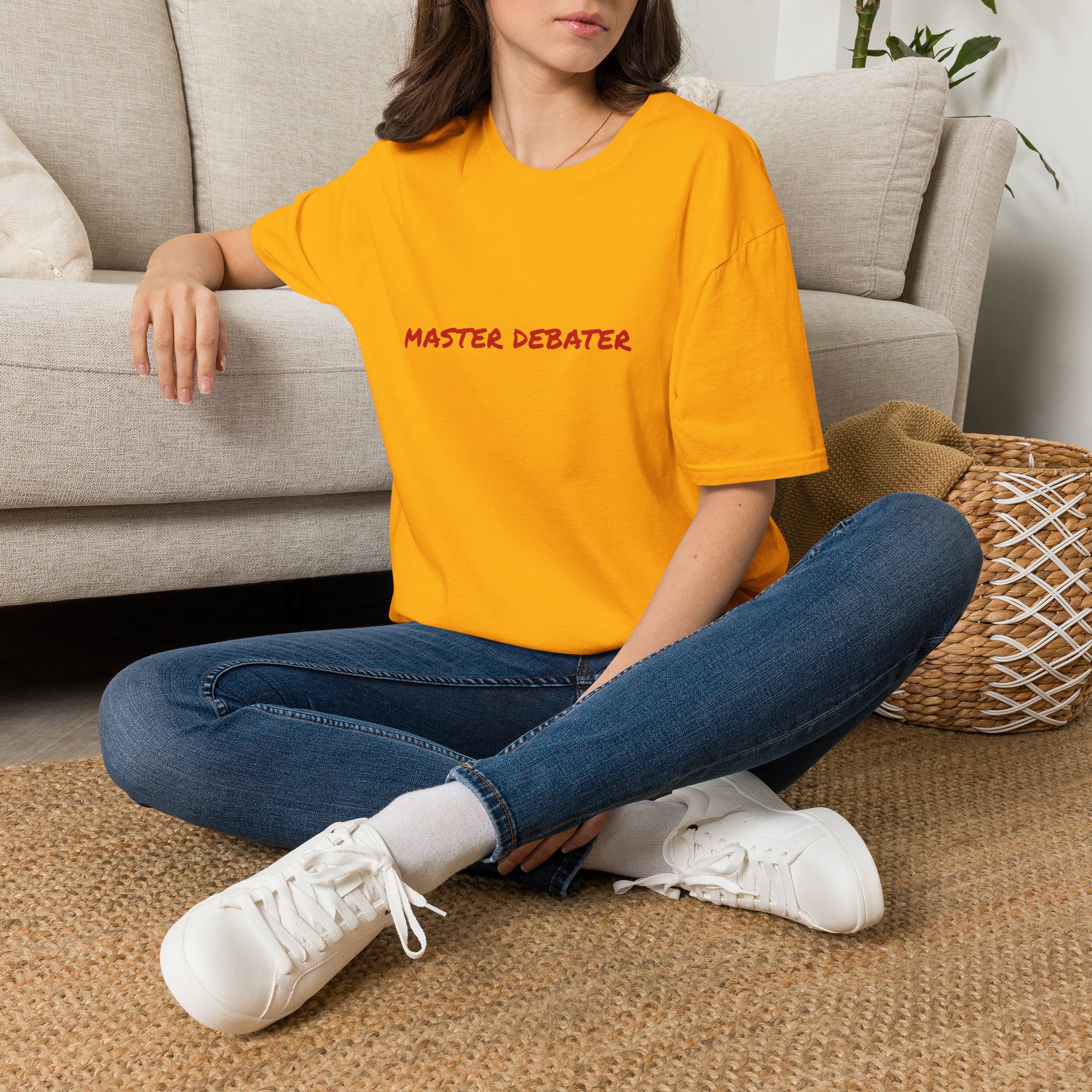 Thin Cotton T-Shirt - "Master Debater" - Image 14
