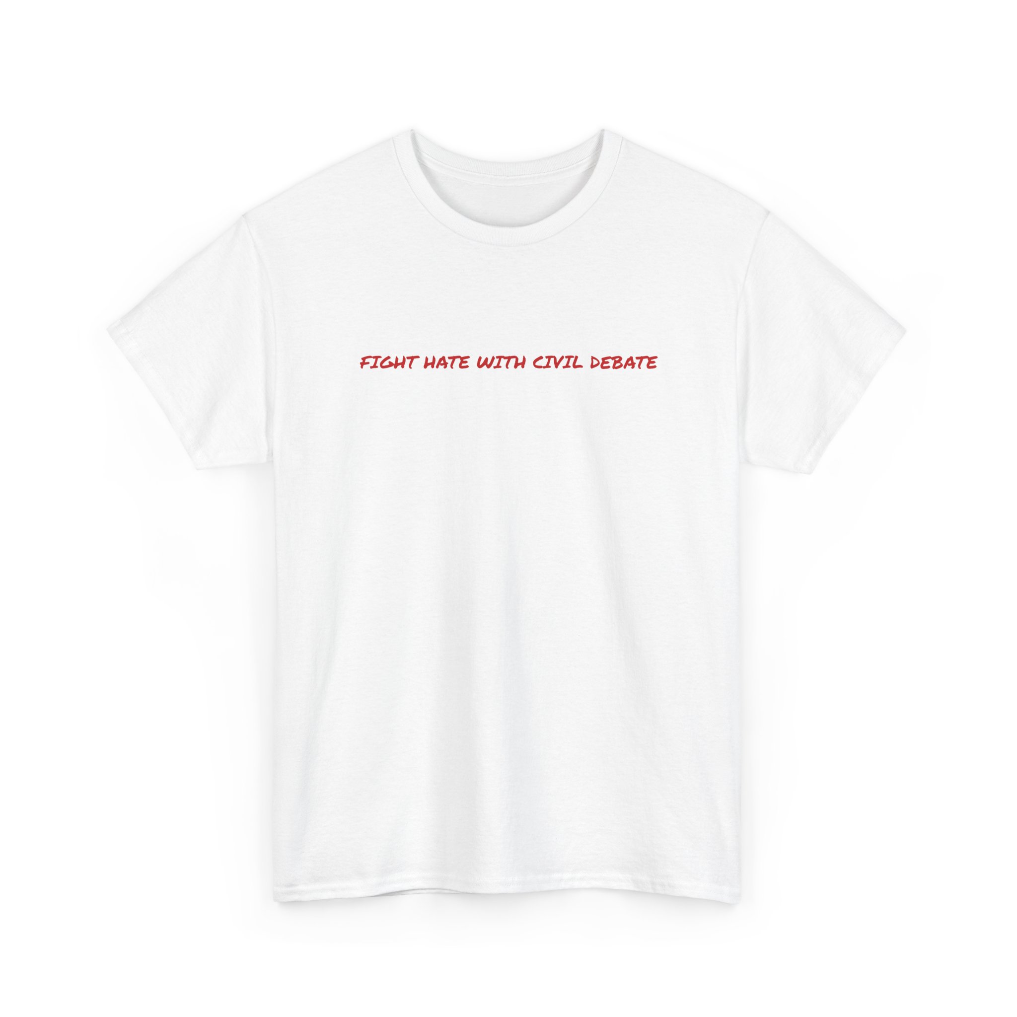 Thick Cotton T‑Shirt - "Fight Hate" - Image 3