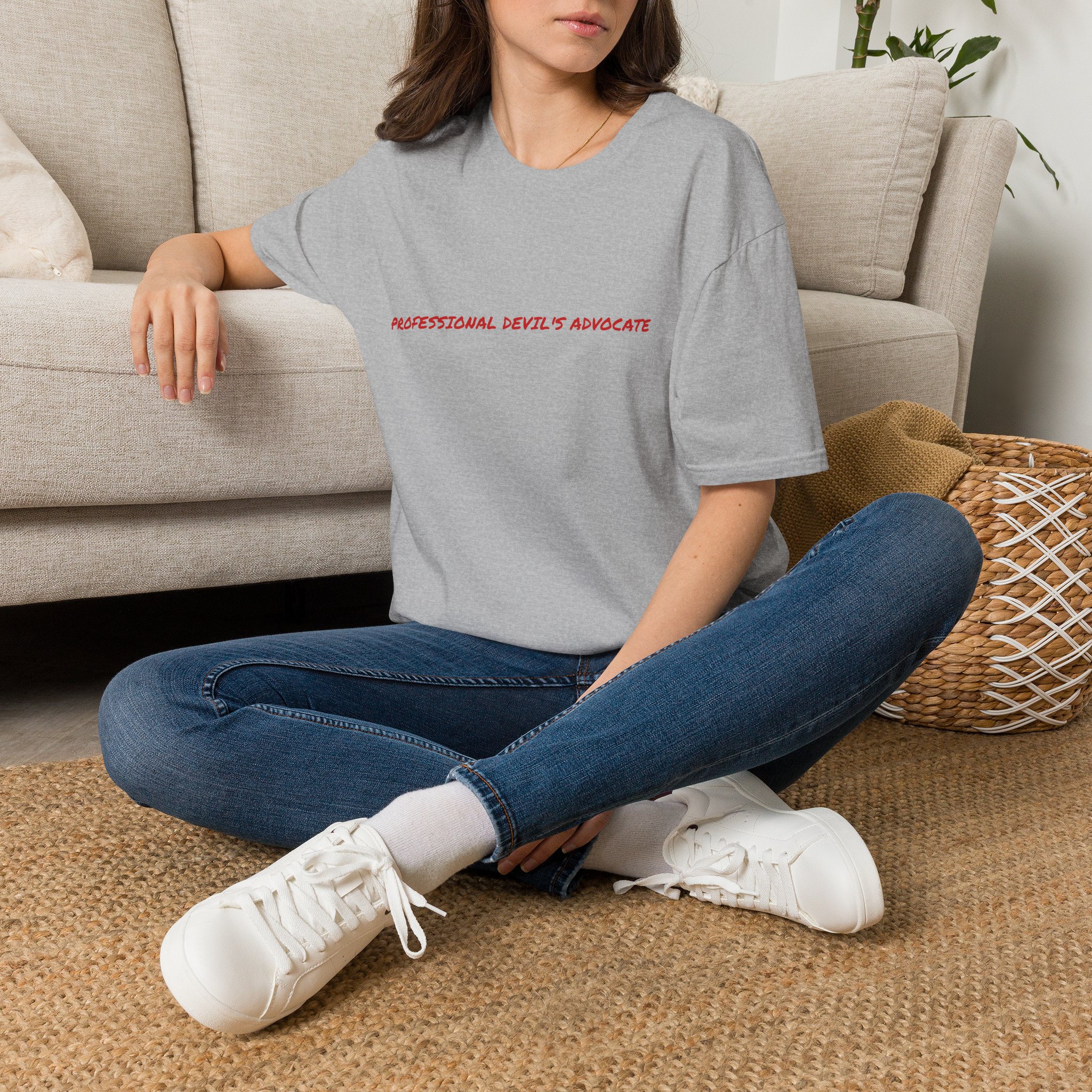 Thin Cotton T-Shirt - "Professional Devil's Advocate" - Image 10
