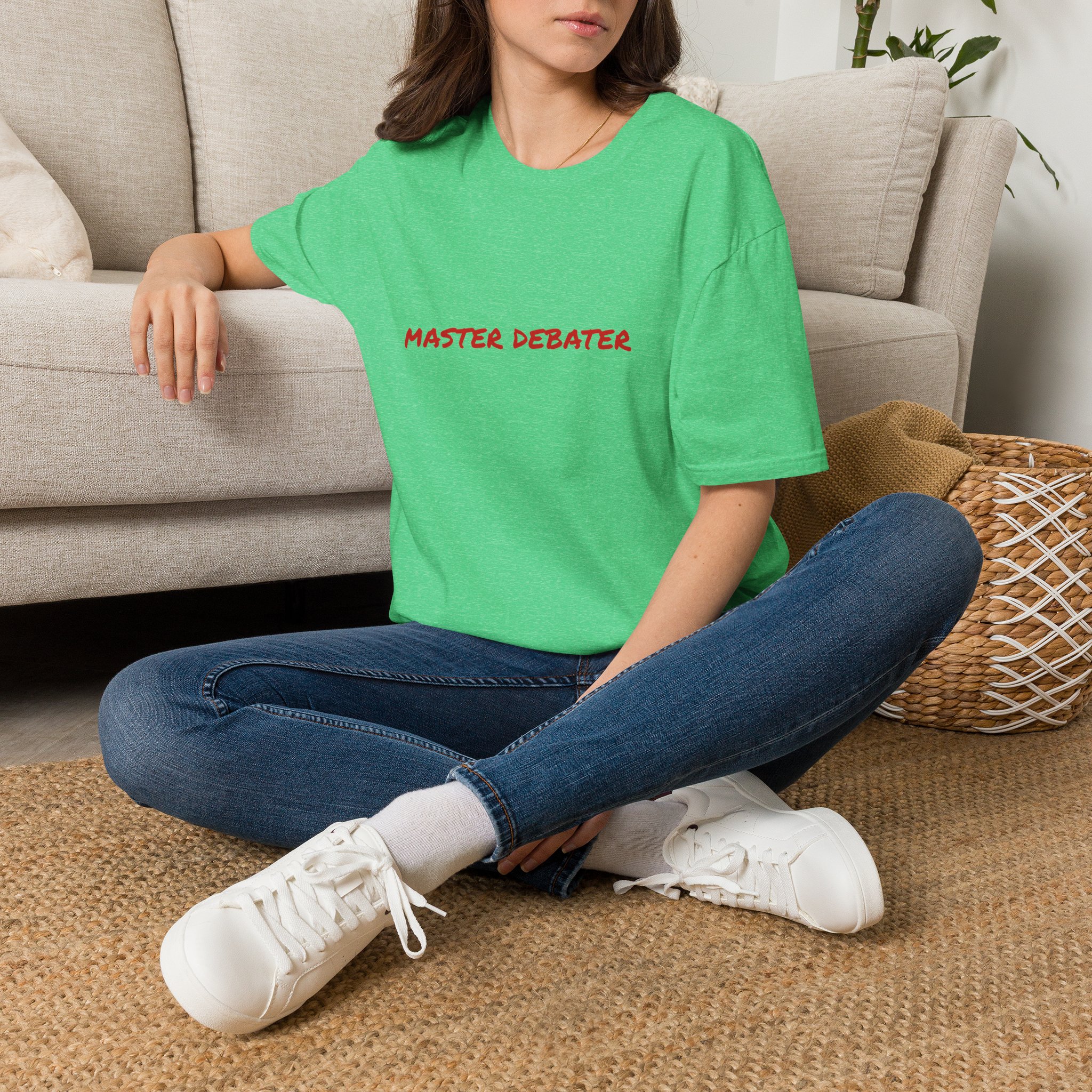 Thin Cotton T-Shirt - "Master Debater" - Image 26