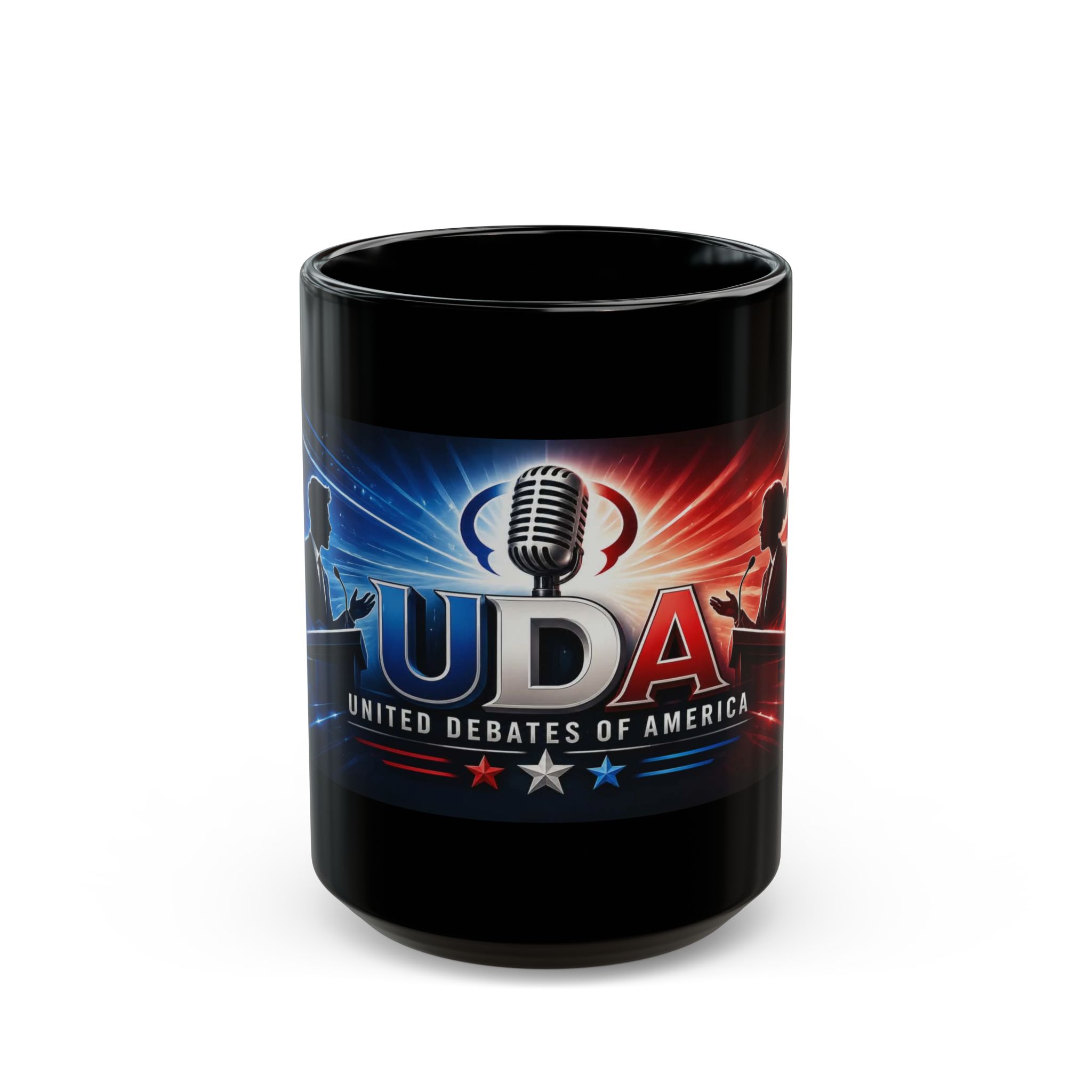 UDA Logo Black Mug - Image 5