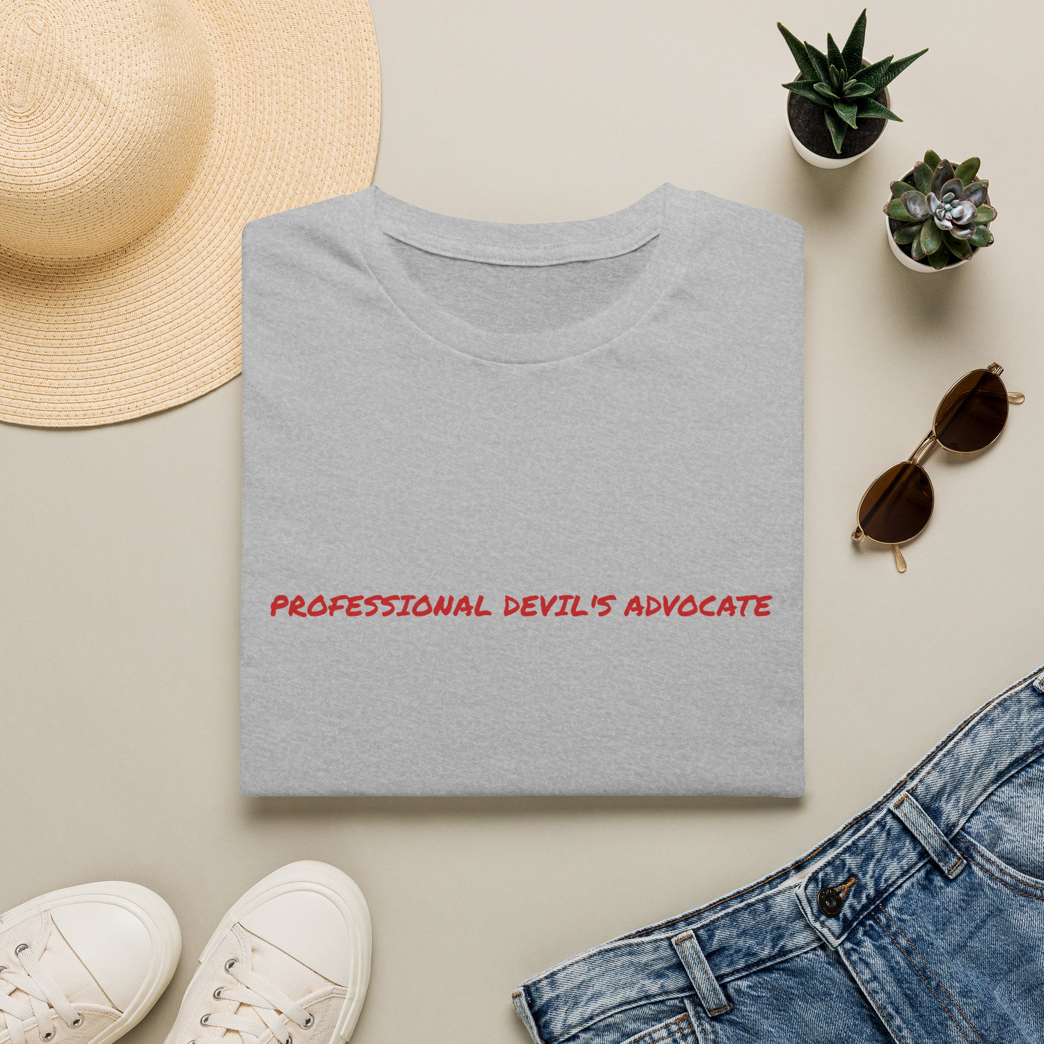 Thin Cotton T-Shirt - "Professional Devil's Advocate" - Image 9