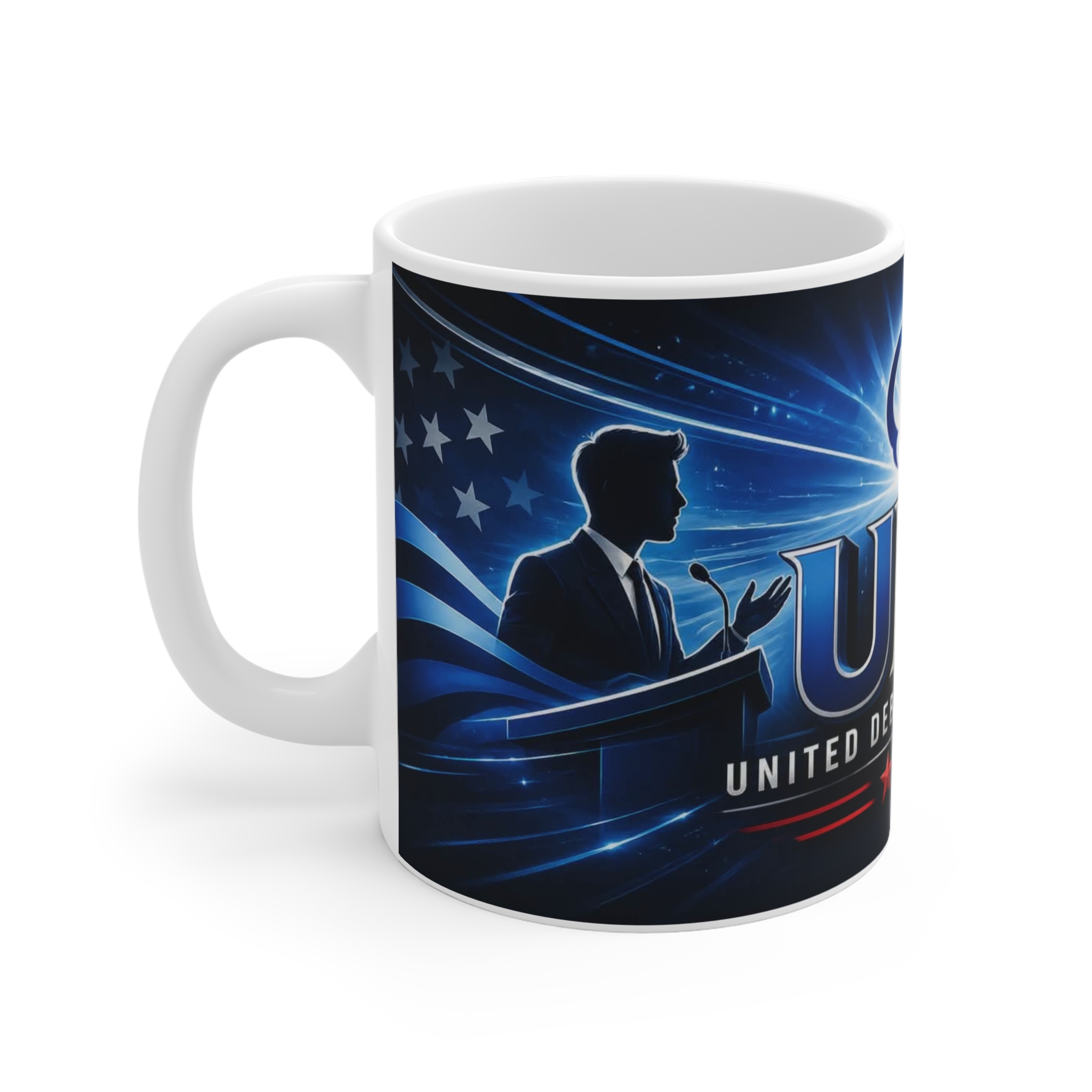 UDA Logo White Mug (11 oz) - Image 2