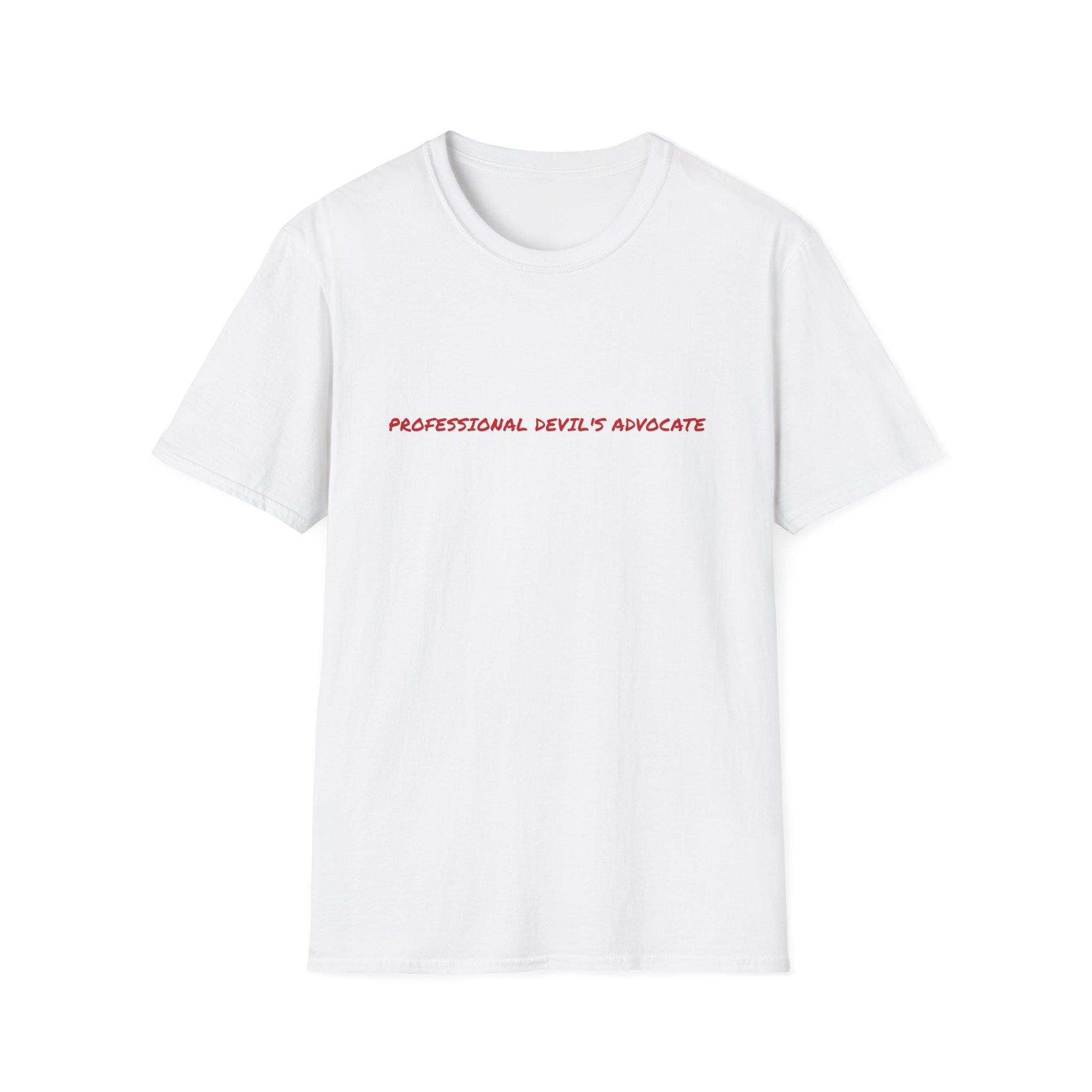 Thin Cotton T-Shirt - "Professional Devil's Advocate" - Image 3