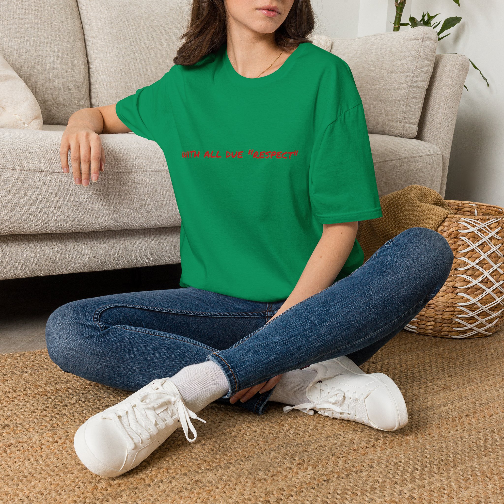 Thin Cotton T-Shirt — "With All Due 'Respect'" - Image 22