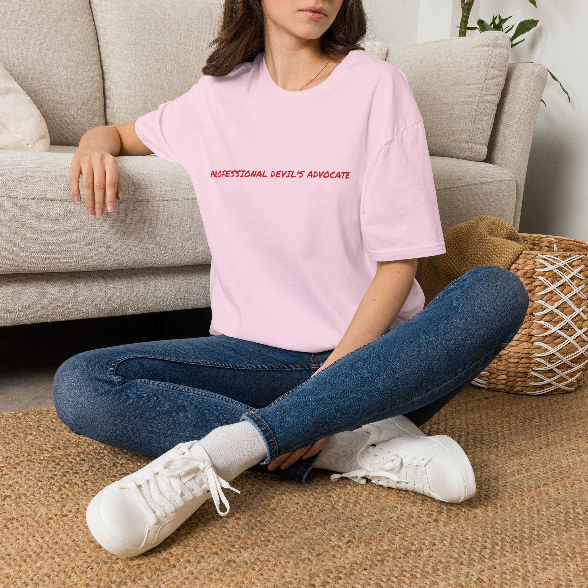 Thin Cotton T-Shirt - "Professional Devil's Advocate" - Image 34