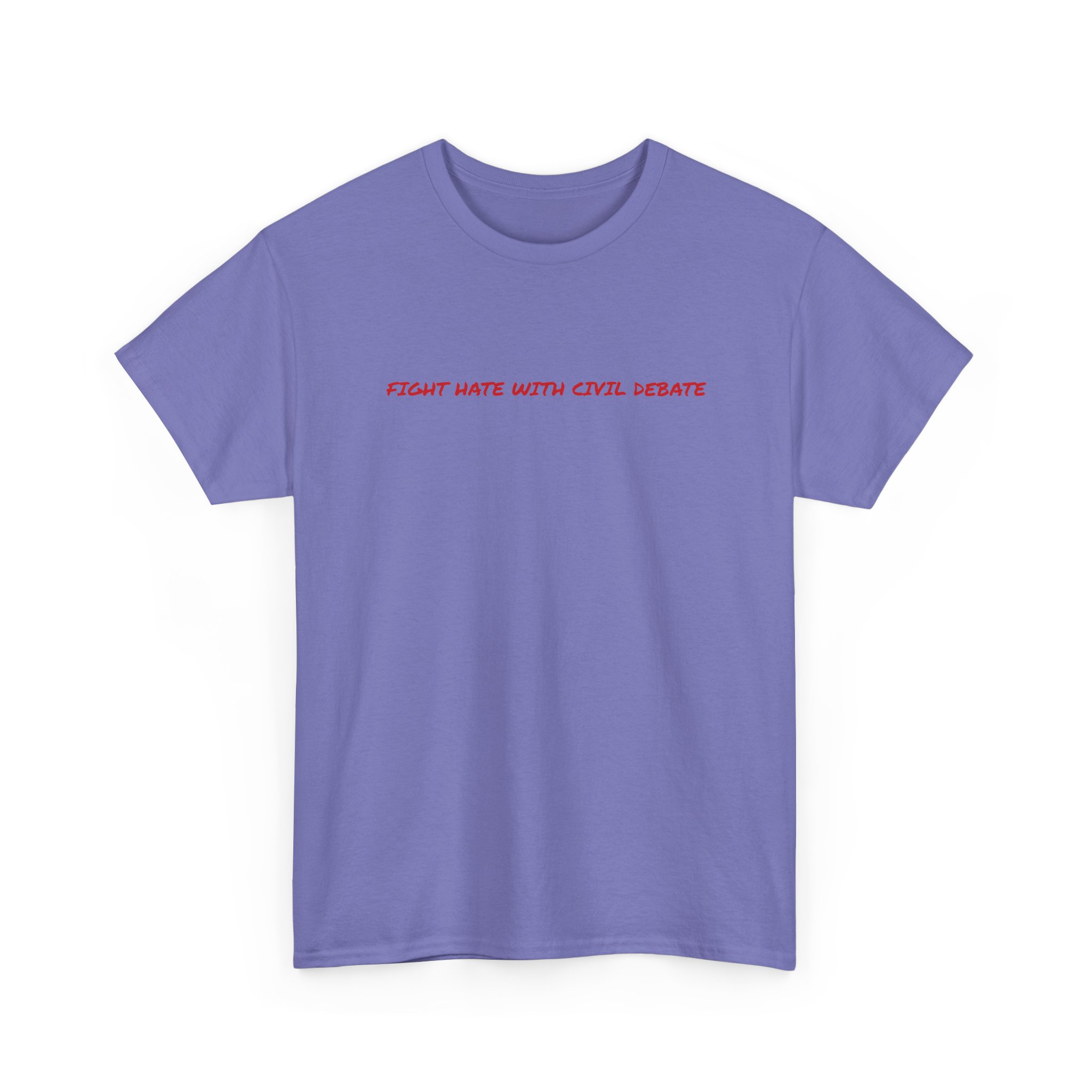 Thick Cotton T‑Shirt - "Fight Hate" - Image 35