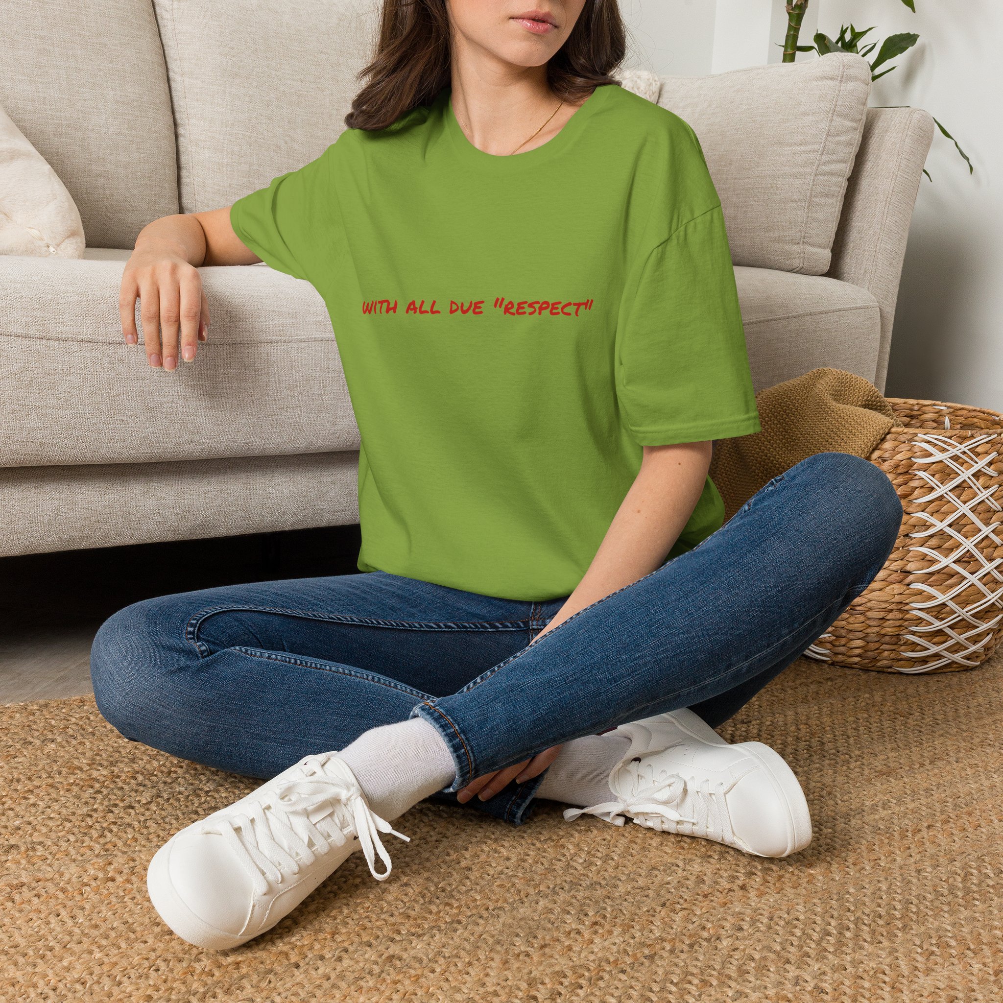 Thin Cotton T-Shirt — "With All Due 'Respect'" - Image 18