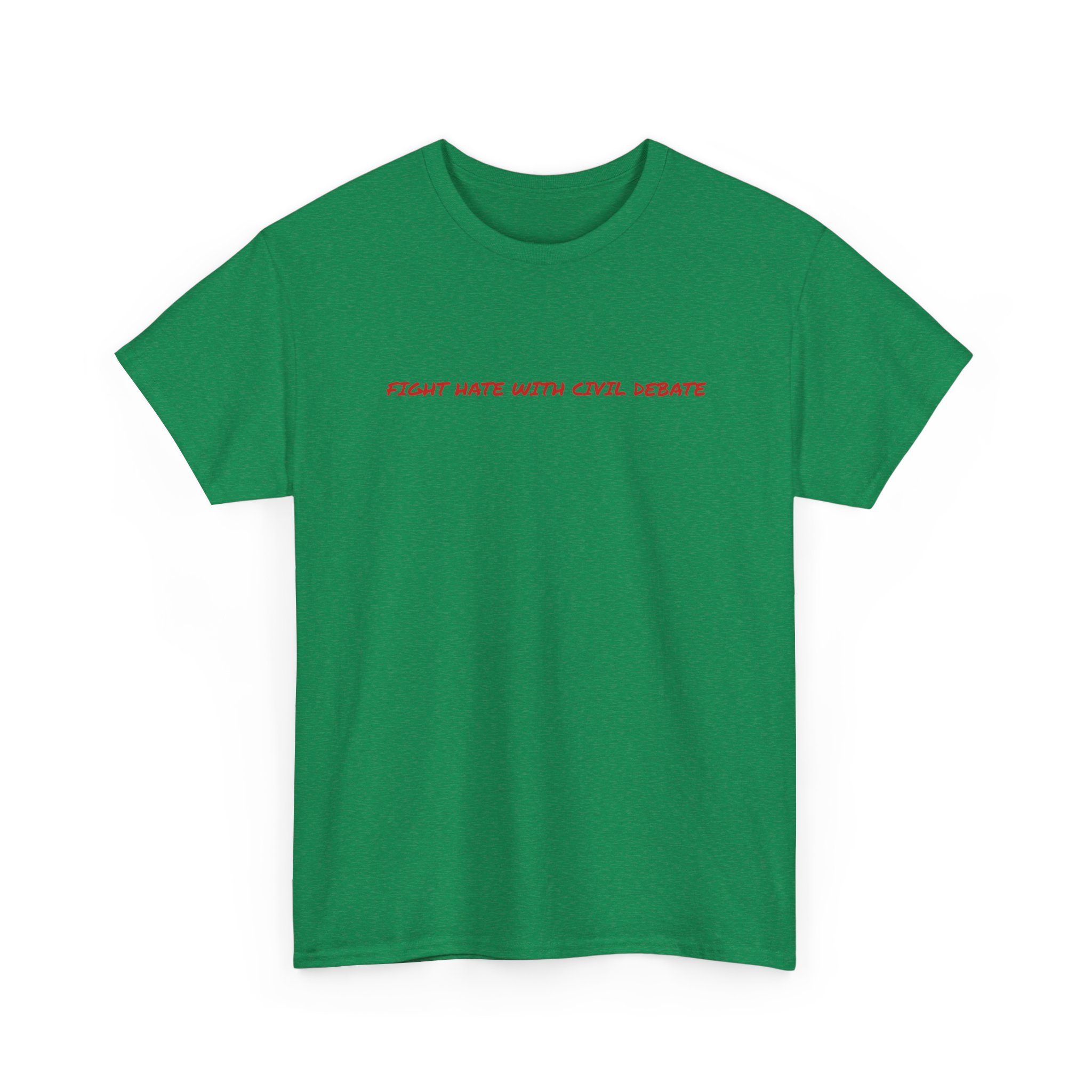 Thick Cotton T‑Shirt - "Fight Hate" - Image 19