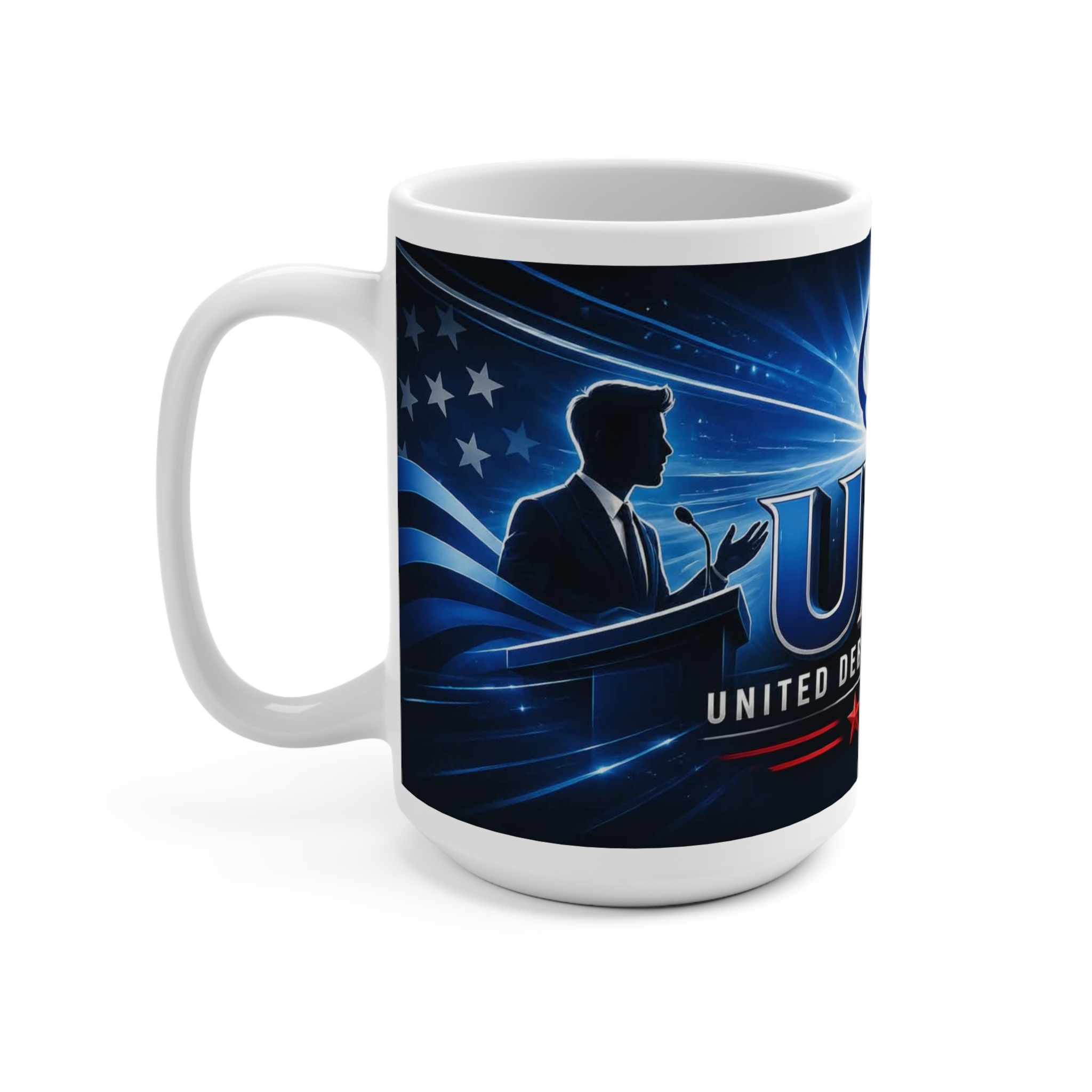 UDA Logo White Mug (15oz) - Image 3