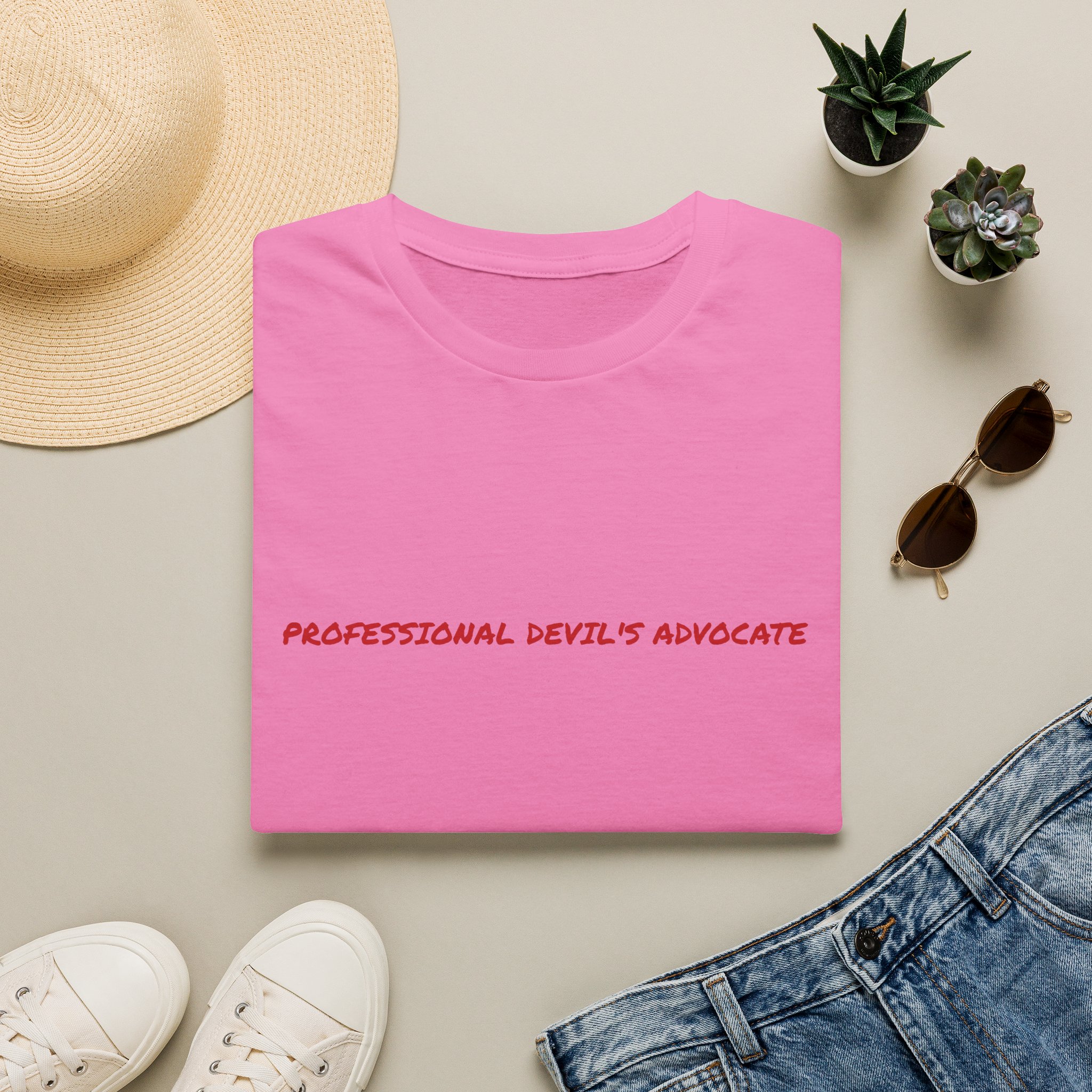 Thin Cotton T-Shirt - "Professional Devil's Advocate" - Image 37